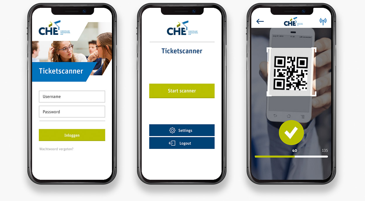 Scan app for open days at CHE