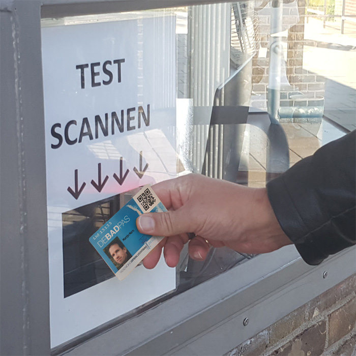 Openluchtbad Zwolle Barcode scanner